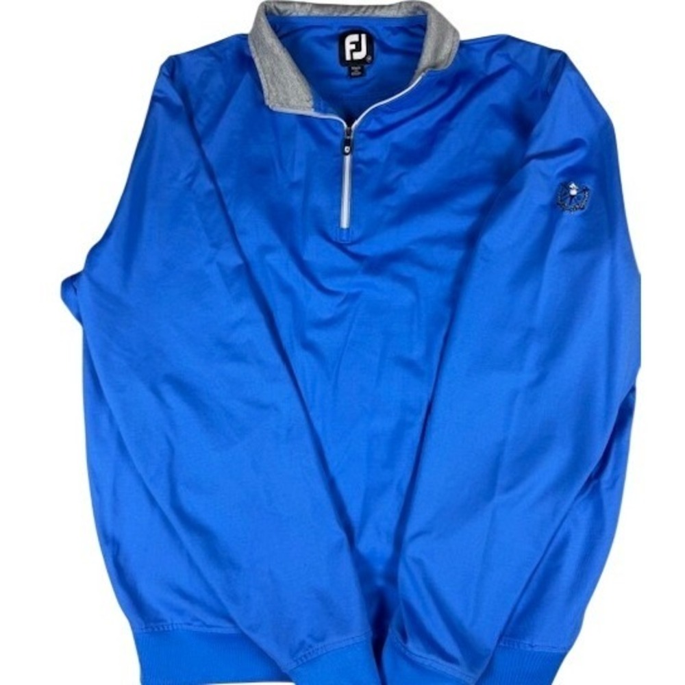 FootJoy Mens Medium 1/4 Zip Golf Pullover Sweatshirt FJ Logo‎ Mock Neck Pullover